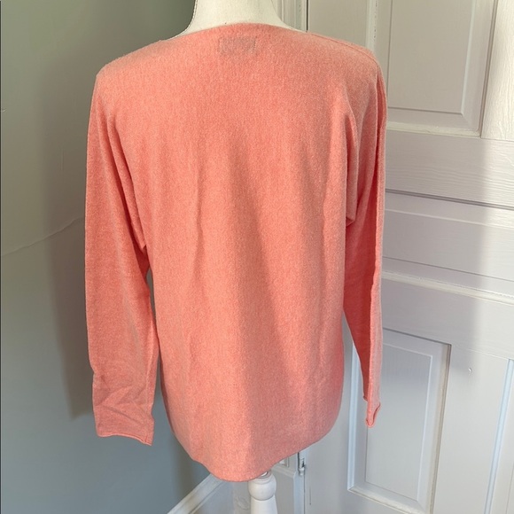 Bianca & Blue Wool Cashmere Silk Coral Long Sleeve Sweater Size Medium - Picture 3 of 5